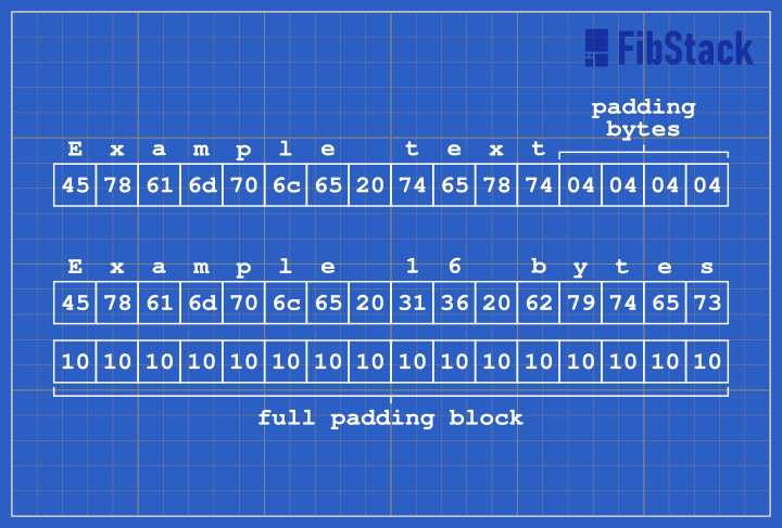 PKCS#7 Padding Example.