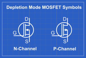 Depletion Mode MOSFET Symbols