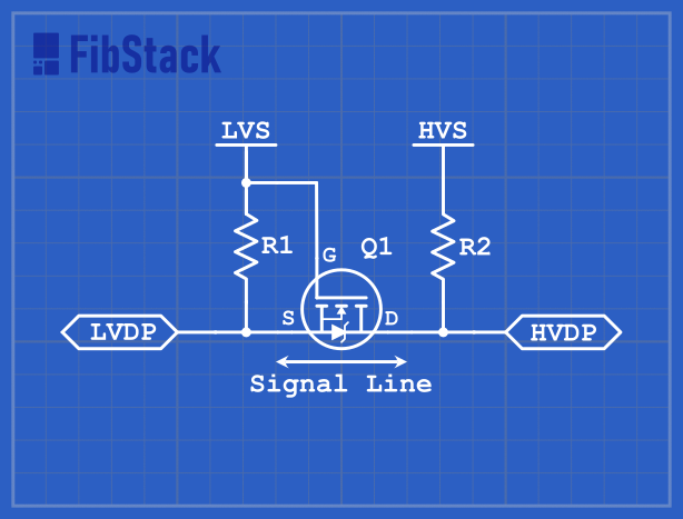 Bi-Directional Logic Level Shifter Circuit