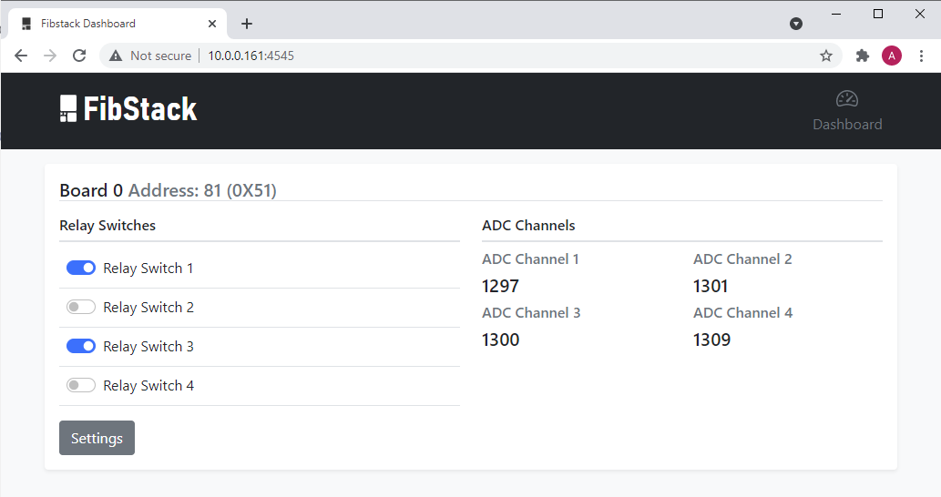 FibStack Dashboard